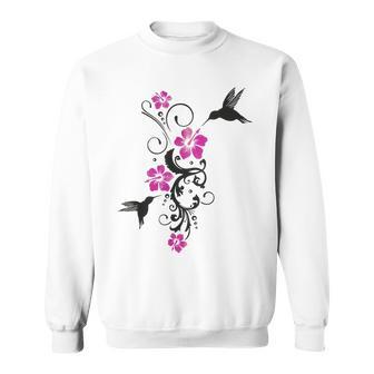 Colibri Colibri Tropical Hibiscus Fleurs Été Aloha Sweater e - Cadeauxyz