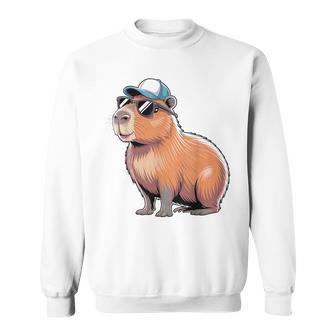 Cool Capybara Con Gafas Deol Divertido Amante Capibara Camisa de entrenamiento - Regaloses