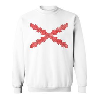Croix Espagnole Du Drapeau Bordeaux Croix Deaint Andrécie Dent Sweater e - Cadeauxyz