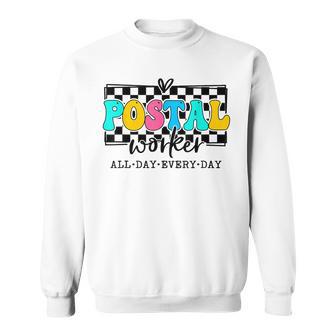 Cute Postal Worker Squad Post Office Mail Carrier Crew Sweatshirt - Thegiftio UK