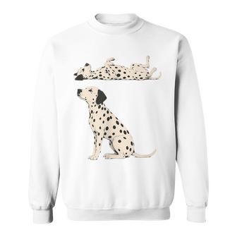 Dalmatian Dog Graphic Red Spotted Dog Lover Sweatshirt - Thegiftio UK