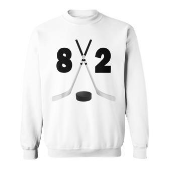 Deporte Palos De Hockey Y Disco Con El Número Ochenta Dos-No 82 Camisa de entrenamiento - Regaloses