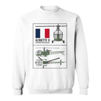 Diagramme Des Couleurs De L'hélicoptère Français Alouette Ii Sweater e - Cadeauxyz