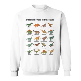 Diferentes Tipos De Dinosaurios Dino Educativo Comfort Colors Adult Heavyweight Camisa de entrenamiento - Regaloses