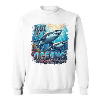Enfant Requin Majestueux Dans L’Océan Avec Coraux Et Poissons Sweater e - Cadeauxyz