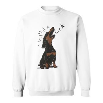 Enojado Perroalchicha Follar Aullando Gritando Arte Camisa de entrenamiento - Regaloses