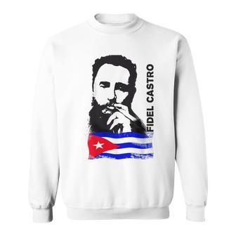 Fidel Castro Cuba Revolution Cigarre Démo Flag Sweater e - Cadeauxyz