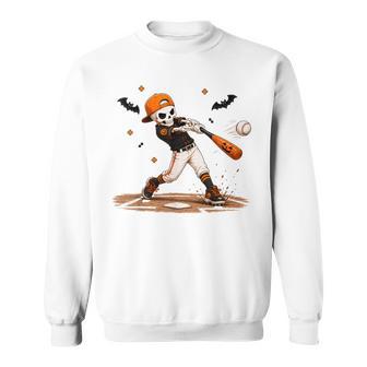 Halloween Skeleton Baseball Costume Boys Kids Sweatshirt | Seseable UK
