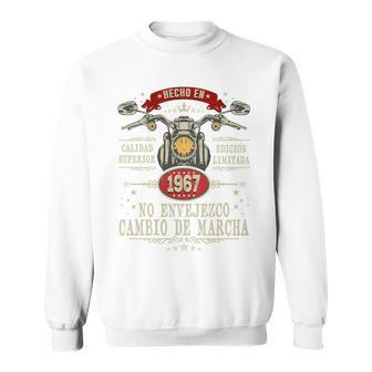 Hecho En 1967-59 Años Cumpleaños Moto Biker Hombre Motero Camisa de entrenamiento - Regaloses