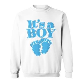 It's A Boy Baby Blue Gender Reveal Party Sweatshirt - Thegiftio UK
