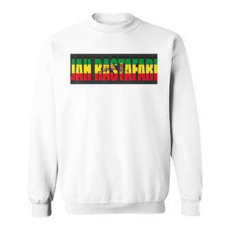 Jah Rastafari En Éthiopie Drapeau Reggae Kingston Rasta Sweater e - Cadeauxyz