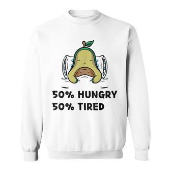 Kawaii Mignon Hungry Hangry Avocat Fatigué Dormir Avocat Sweater e - Cadeauxyz