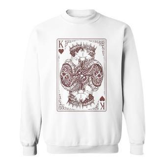 King Of Hearts Gay Couple Playing Cards Lgbtq Pride Month Sweatshirt | Seseable UK