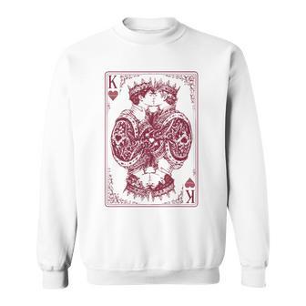 King Of Hearts Gay Couple Playing Cards Lgbtq Pride Month Sweatshirt - Thegiftio UK