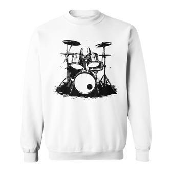 Kit De Batterie Esquisse Drummer École De Musique Sweater e - Cadeauxyz