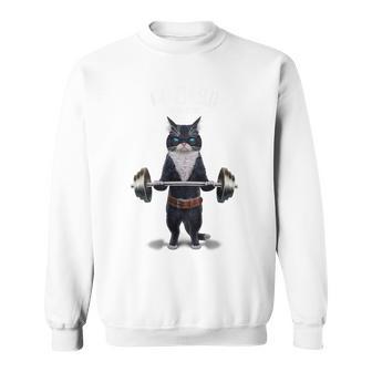 Levantamiento De Pesas De Gato Tuxedo En El Gimnasio Camisa de entrenamiento - Regaloses