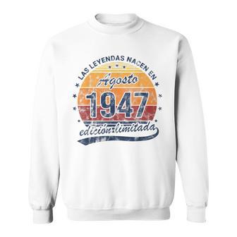 Leyendas Nacen Agosto 1947 Cumpleañosintage Camisa de entrenamiento - Regaloses