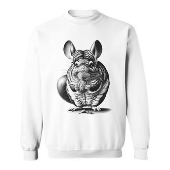 Linda Chinchilla Con Nuez Estilo De Dibujo En El Pecho Camisa de entrenamiento - Regaloses