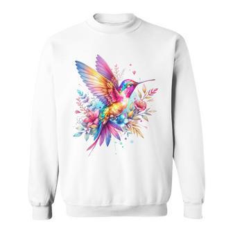 Magnifique Fleur Colibripirituel Tie-Dye Jour De La Terre Sweater e - Cadeauxyz