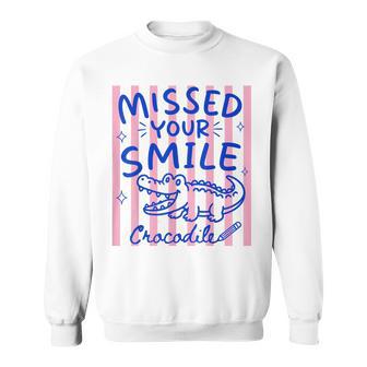 Missed Your Smile Crocodile Back To School Sweatshirt - Thegiftio UK