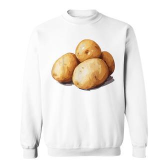 Motif Pomme De Terre Et Légumes Sweater e - Cadeauxyz