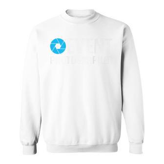 Photographe D'événements Officiels Du Personnel Dos Imprimé Sweater e - Cadeauxyz
