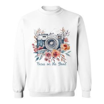 Photographe Focus On The Good Camera Fleurs Photographie Sweater e - Cadeauxyz