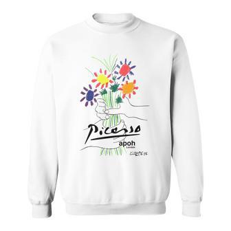 Picasso Flores Dibujo Clásico Arte Gráfico Camisa de entrenamiento - Regaloses