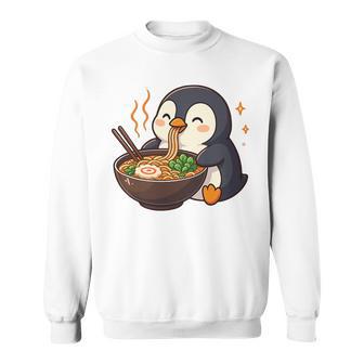 Pingüino Con Fideos Ramen Pingüino Kawaii Camisa de entrenamiento - Regaloses