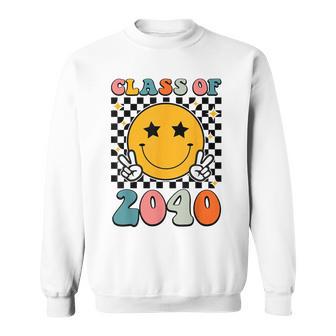 Retro Class Of 2040 Grow With Me Graduation 2040 Senior 40 Sweatshirt | Seseable UK
