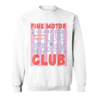 Retro Striped Fine Motor Club Occupational Therapy Sweatshirt | Seseable UK