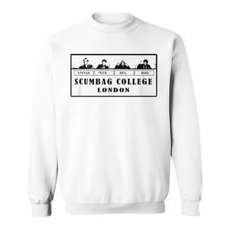Scumbag College London Diseño Divertido De Los Años 80 Camisa de entrenamiento - Regaloses