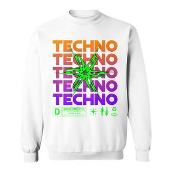 Techno Disorder Cyber Rave Estética Diseño Industrial Camisa de entrenamiento - Regaloses