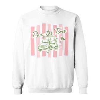 Vintage Preppy Golf Let's Par Golf Lover Player Golfer Comfort Colors Crop Top Sweatshirt | Seseable UK