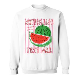 Watermelon Festival Hand Picked Farm Fresh Fruit Market Sweatshirt | Seseable UK