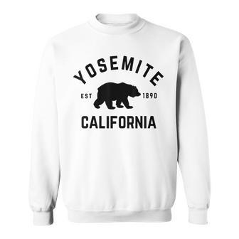 Yosemite National Park California Usa Outdoor Yosemite National Park -Adults Kids Green Short Sleeve Cotton 100 Nature Themed Small Sweatshirt - Thegiftio UK