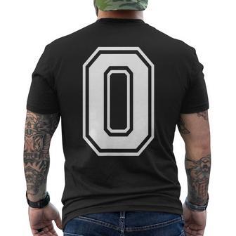0 Zero Team Number Sports Graphic Matching Varsity Men's T-shirt Back Print | Seseable UK