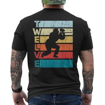 12 Años De Edad Paintball Cumpleaños 12 Nacidos En 2009 Camiseta Hombre Estampado Espalda - Regaloses