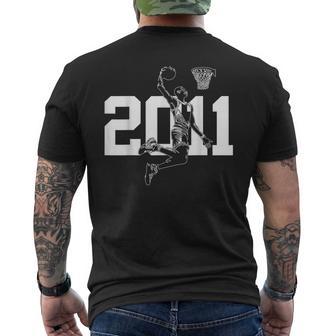15 Años 2011 Balón De Basket 15º Nacimiento Camiseta Hombre Estampado Espalda - Regaloses
