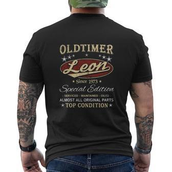 1973 LEON Name Men's T-shirt Back Print | Seseable UK