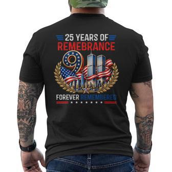 25Th Anniversary Remembrance September 11 2001 Memorial Day Men's T-shirt Back Print - Thegiftio UK