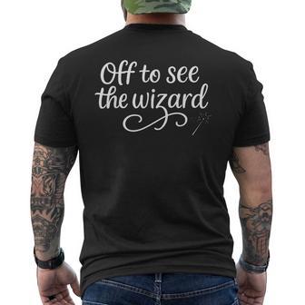 2Sides Off To See The Wizard Theres No Place Like Lasvegas Men's T-shirt Back Print - Thegiftio UK