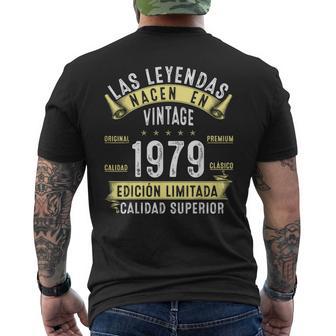 46 Años Cumpleaños Hombre Las Leyendas Nacen Enintage 1979 Camiseta Hombre Estampado Espalda - Regaloses