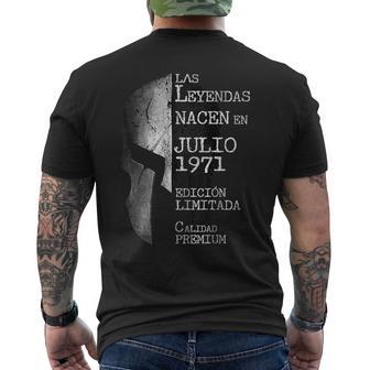 50 Años Cumpleaños Las Leyendas Nacen En Julio De 1971 Camiseta Hombre Estampado Espalda - Regaloses