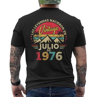50 Años Cumpleañosintage Nacido En Julio 1976 In Mangas Camiseta Hombre Estampado Espalda - Regaloses