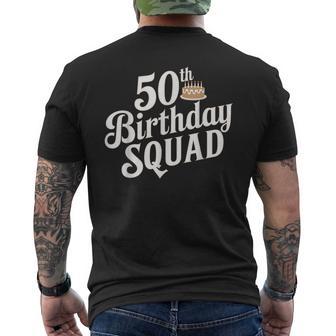 50Th Birthday Squad 50 Year Old Family Party Crew Group Men's T-shirt Back Print - Thegiftio UK