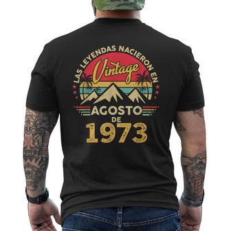 53 Años Cumpleañosintage Nacido En Agosto 1973 Camiseta Hombre Estampado Espalda - Regaloses
