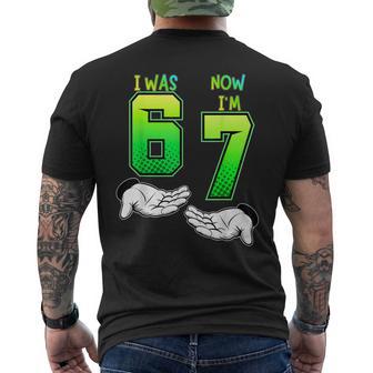 I Was 6 Now I'm 7 Birthday Für Kinder 7 Geburtstag T-Shirt mit Rückendruck - Geschenkecke