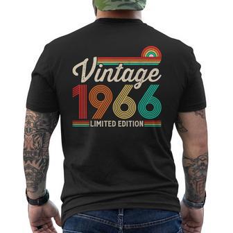 60 Years Old Vintage 1966 Limited Edition 60Th Birthday Men's T-shirt Back Print - Thegiftio UK
