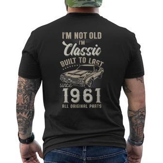 65 Cumpleaños Nacido En 1961 Coche Clásico Camiseta Hombre Estampado Espalda - Regaloses